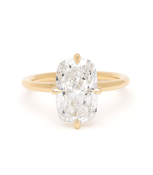 Billie - 3.32CT Elongated Cushion Lab Diamond Engagement Ring