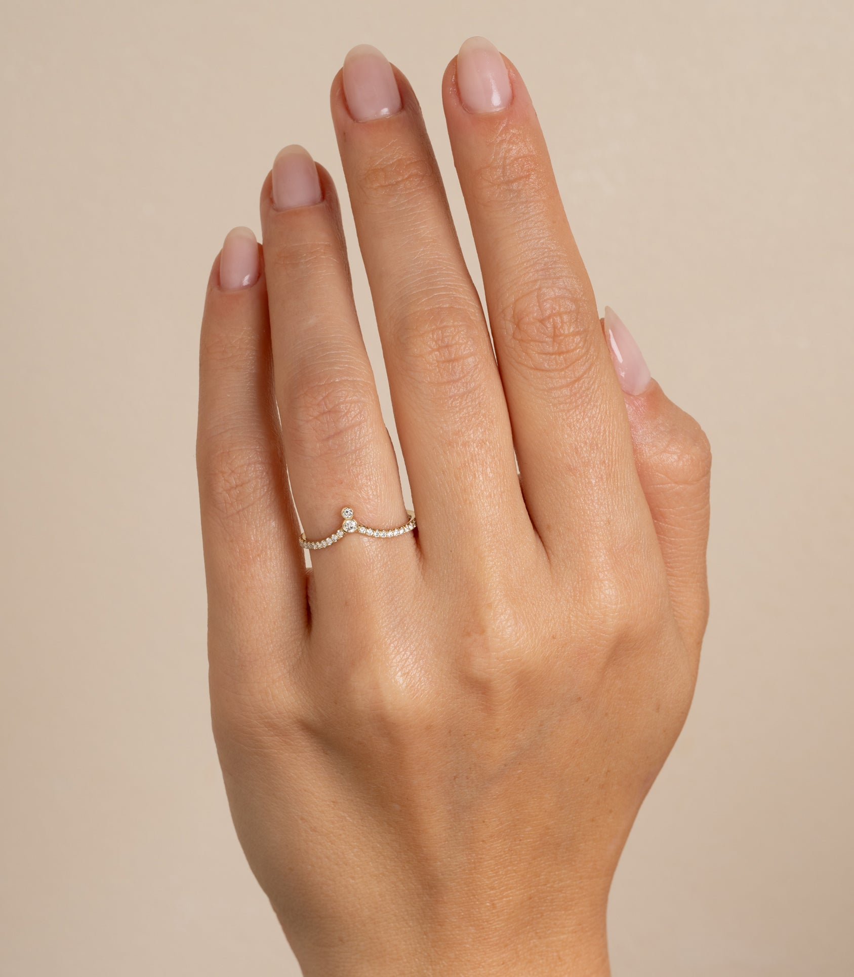 ハンドメイドリング2651 Tiara Bezels Nesting Band – Sofia Kaman