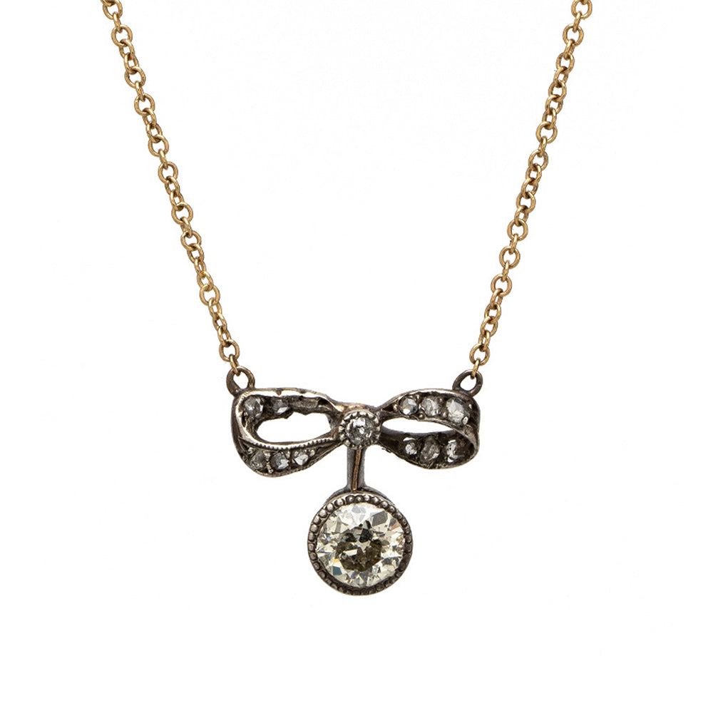 Diamond Drop Vintage Necklace
