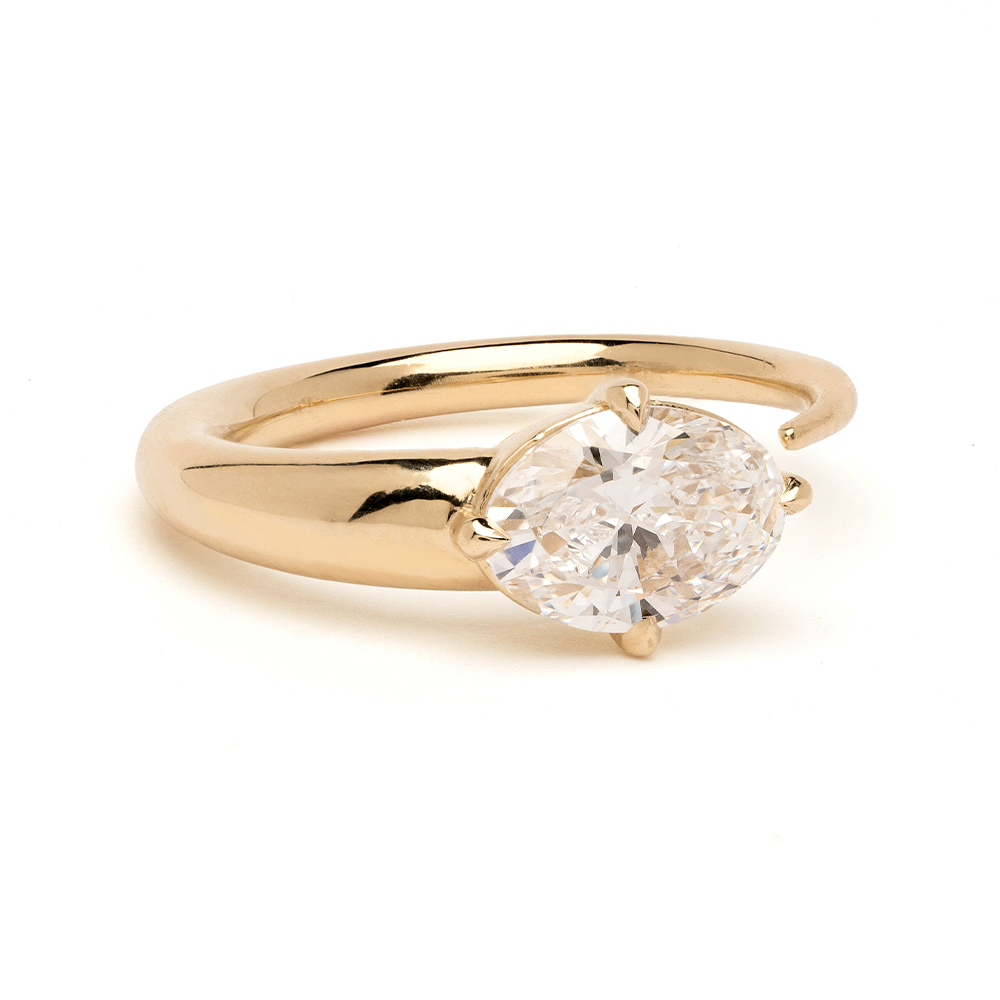 Diamond Pinky Ring