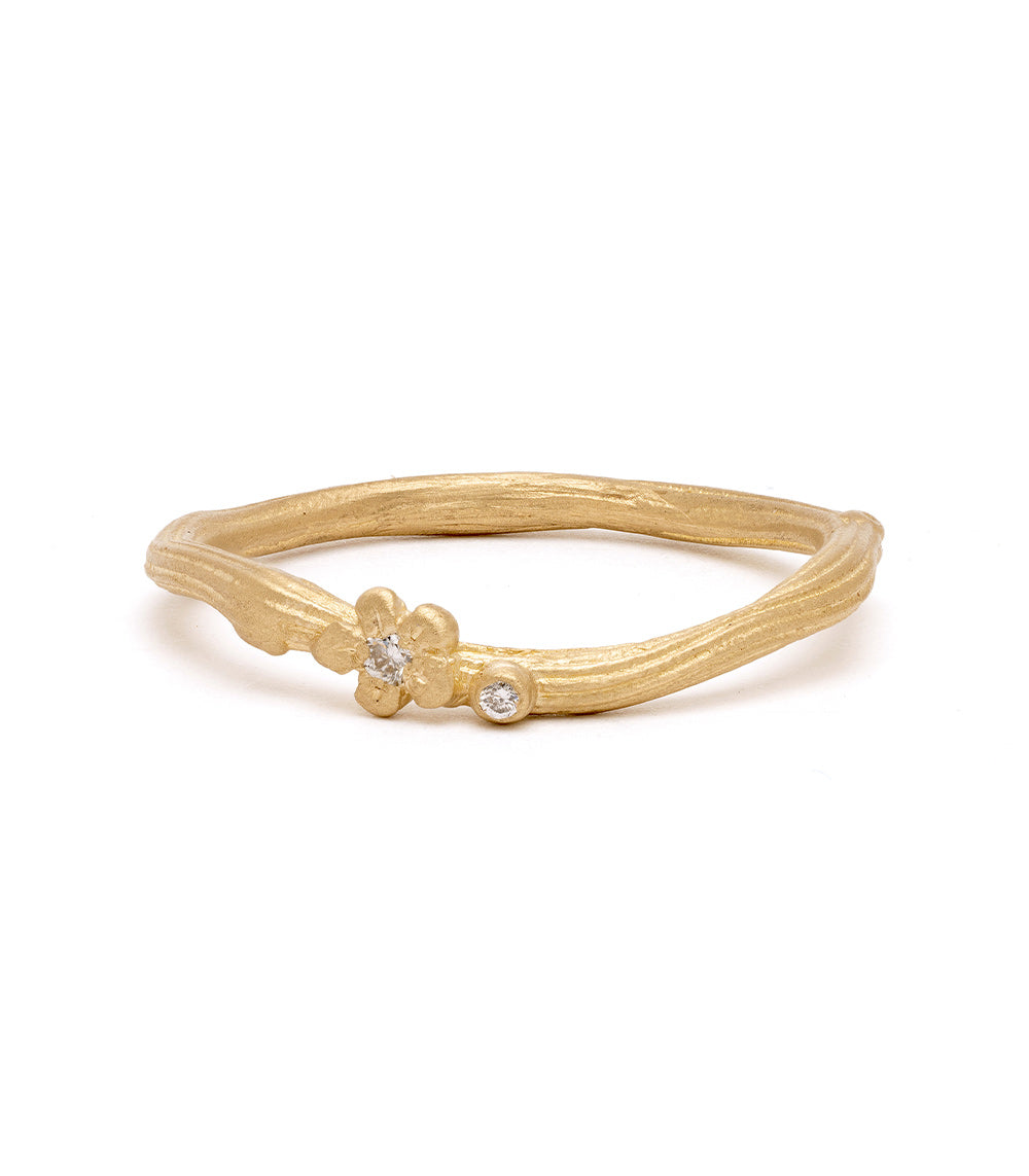 Diamond Twig Textured Nesting Band