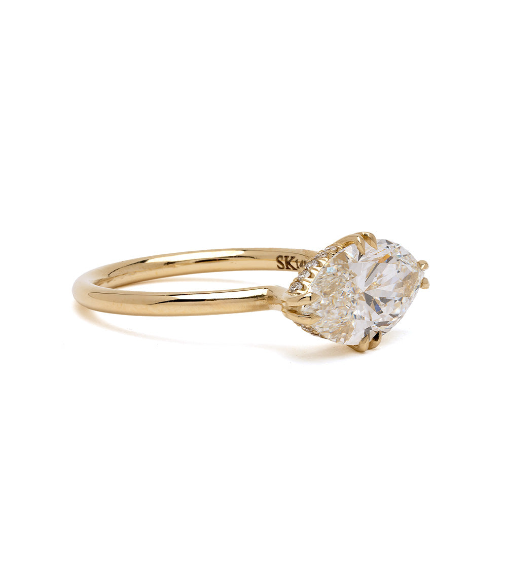 East To West Marquise Unique Engagement Ring Sk R94 Dp Lgd Mq Ew 2.59