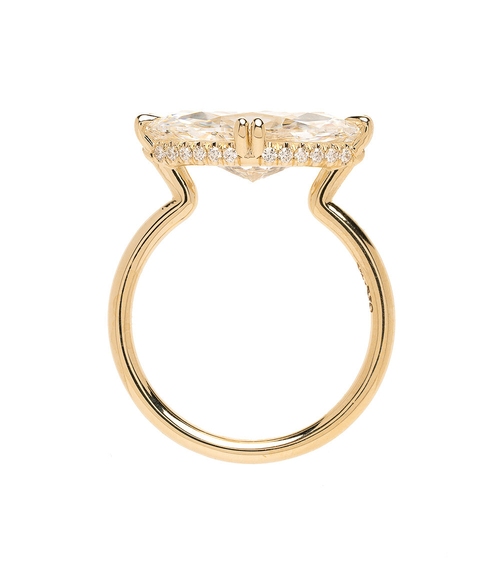 East West Marquise Lab Engagement Ring 3