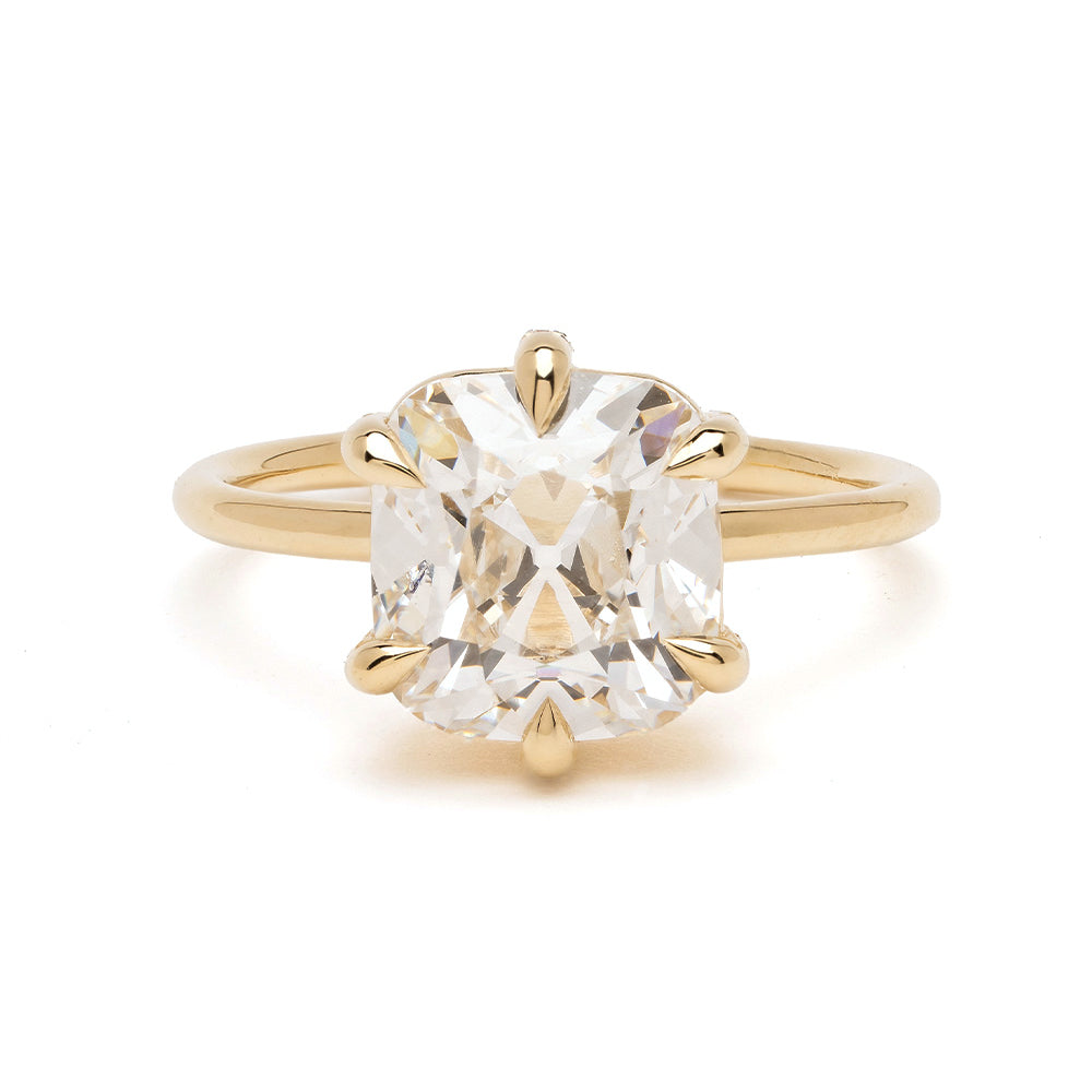 Ella Unique Old Mine Cushion Diamond Ring 1