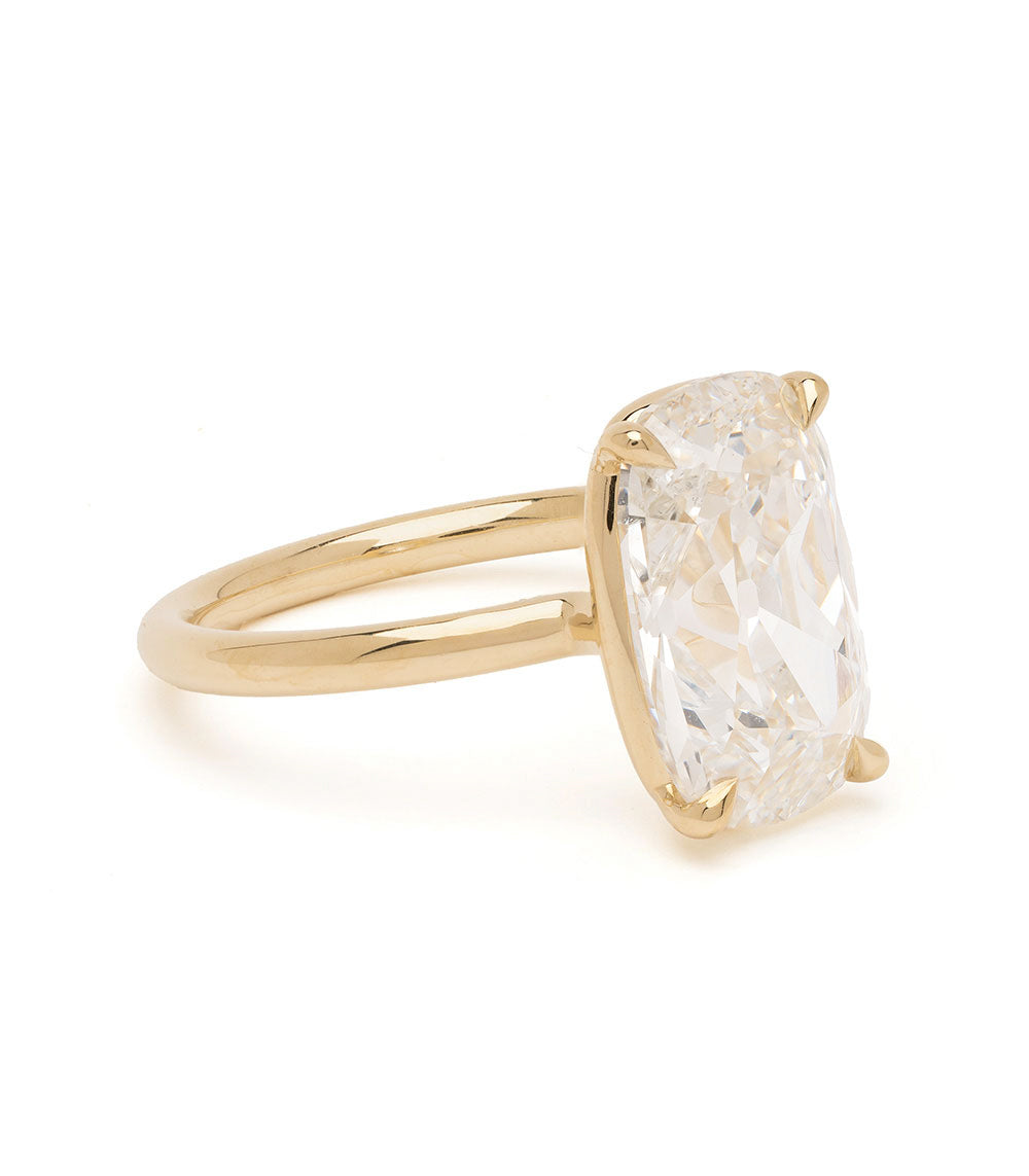 Elongated Antique Style Cushion Diamond Ring 2