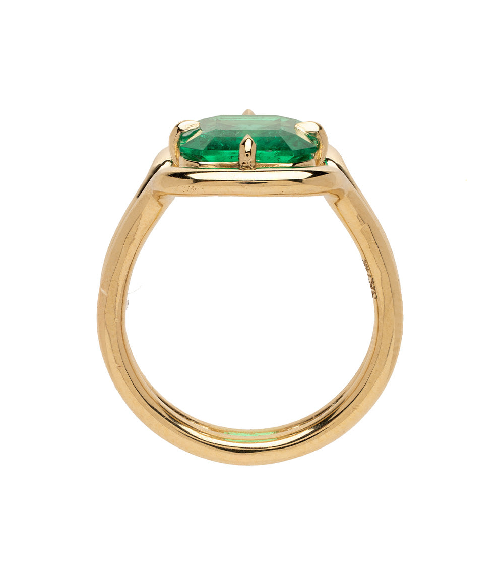 Emerald Cut Colomnian Emerald Engagement Ring Sk R114 Em Ec 2.38 3