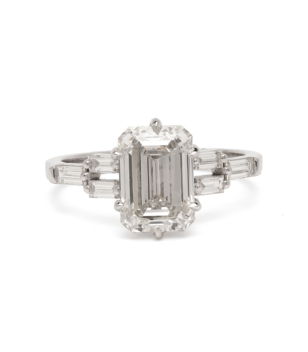 Emerald Cut Diamond Engagement Ring