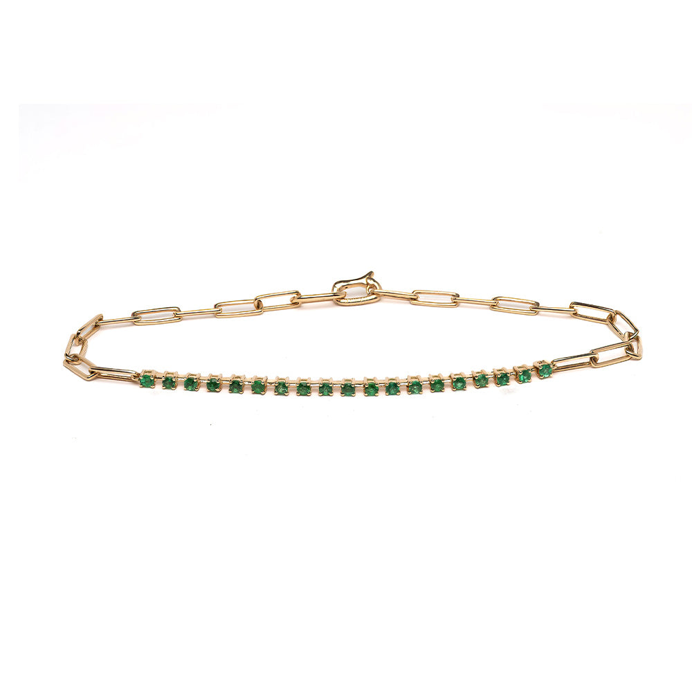 Emerald Tennis Bracelet For Engagement Rings For Women