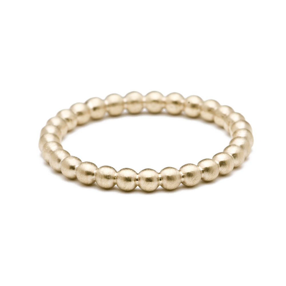 Gold Bubble Band Stacking Ring