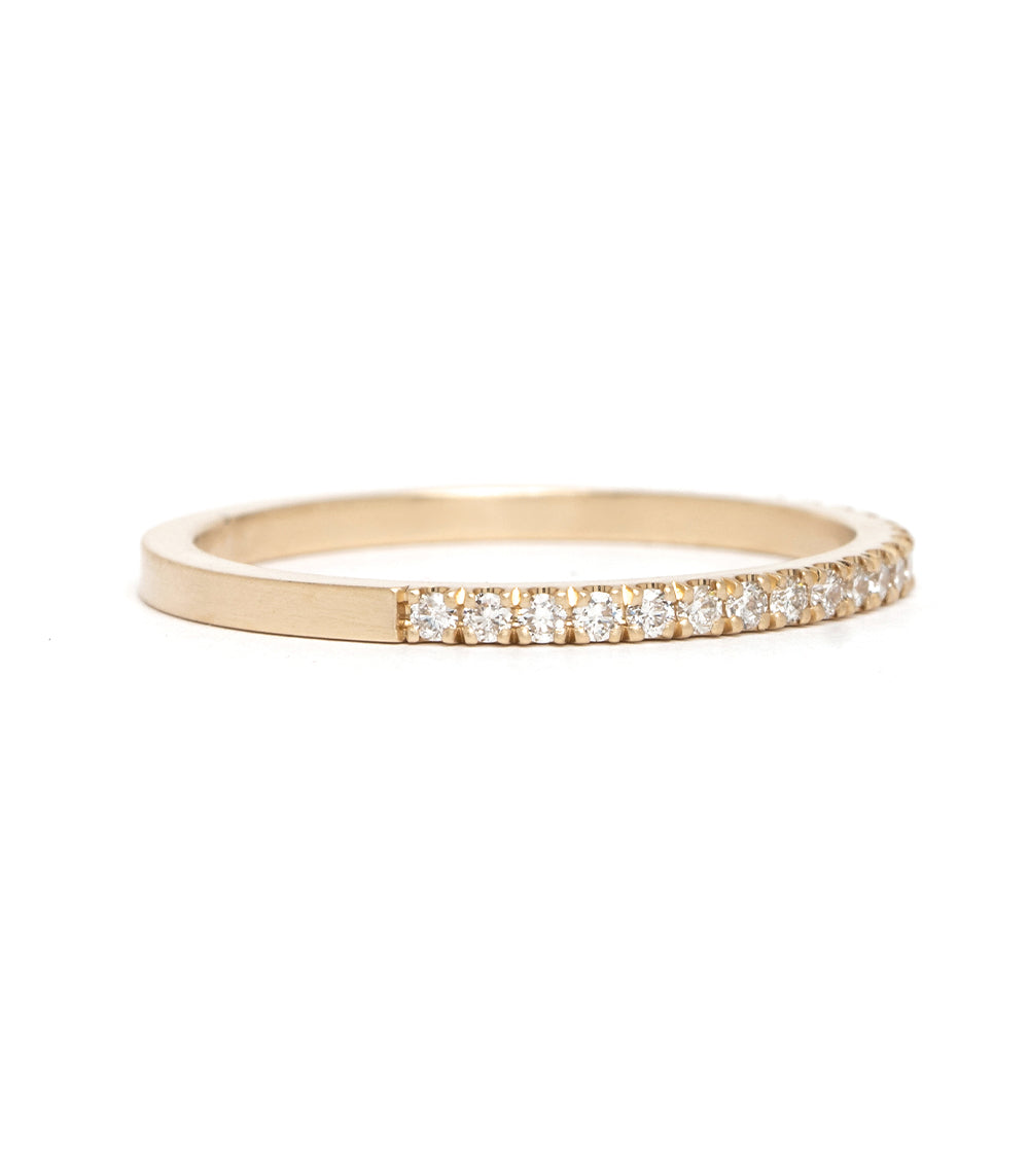 Gold Diamond Wedding Band