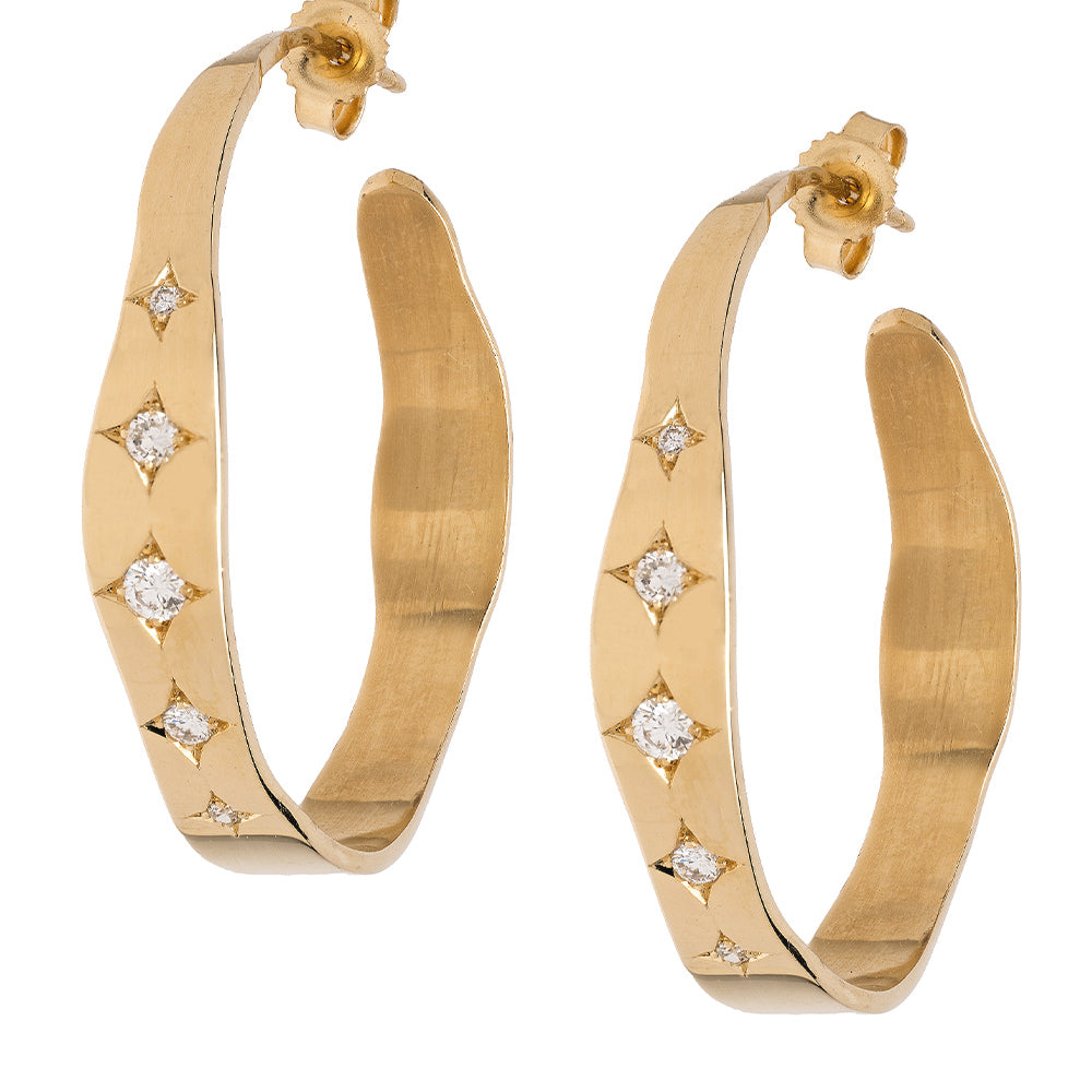 Gold Hoops For 1 Carat Diamond Ring