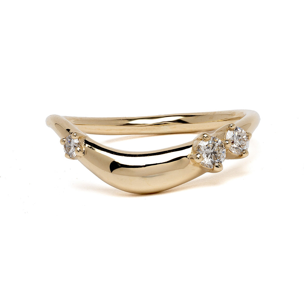 Gold Nesting Band For Engagement Rings For Women