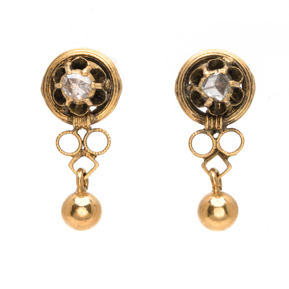 Golden Buttercup Drop Earrings