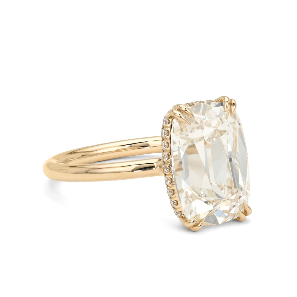 Halo Bezel Lab Grown Diamond Unique Engagement Rings