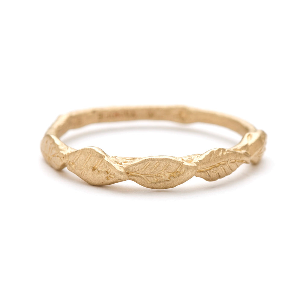 Layered Leaves Stacking Ring