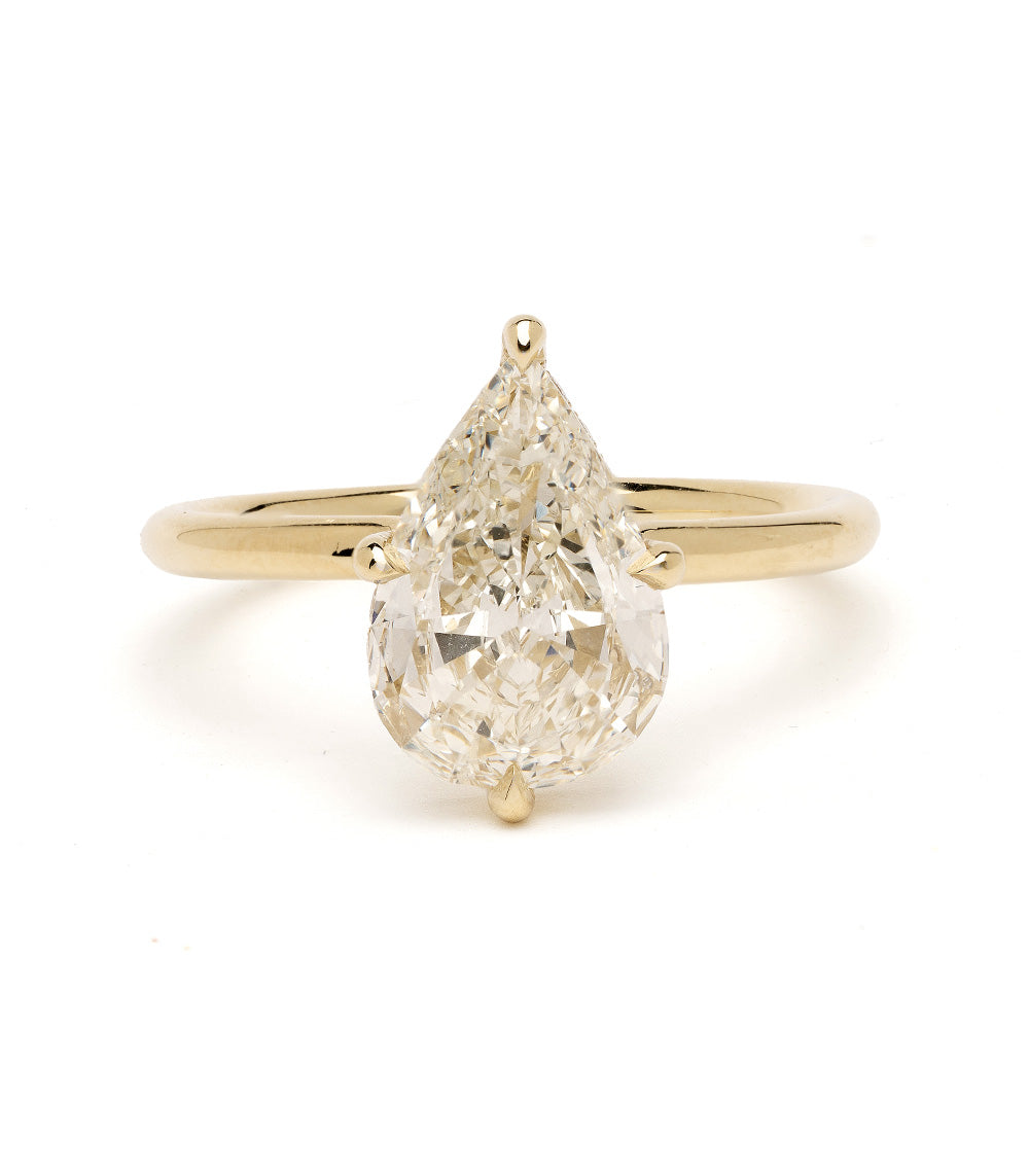 Natural Pear Diamond Pear Solitaire 1.61 A