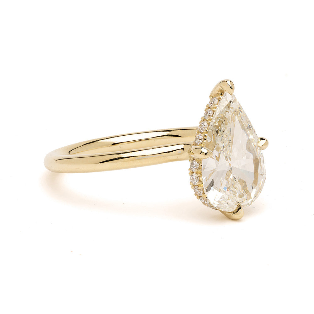 Natural Pear Diamond Pear Solitaire 1.61 B