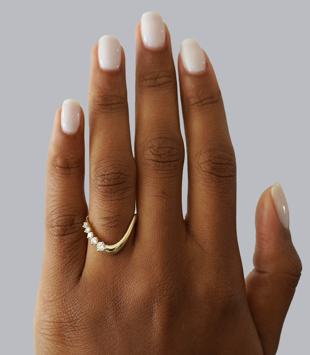 Nesting Band For Unique Engagement Rings