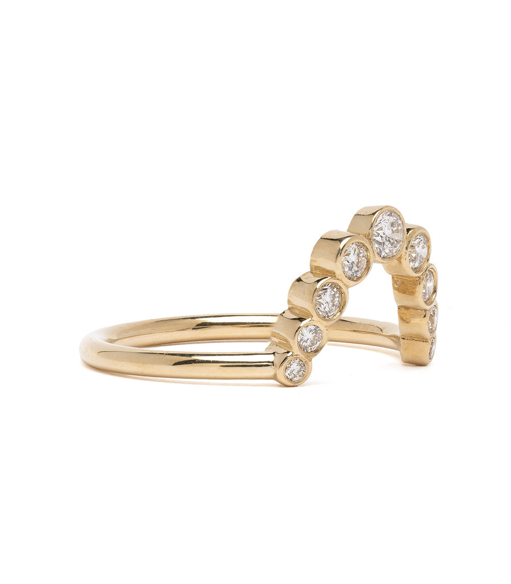 Nesting Wedding Band For Unique Engagement Rings