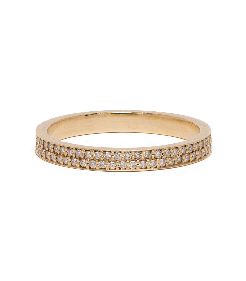 Pave Diamond Wedding Band