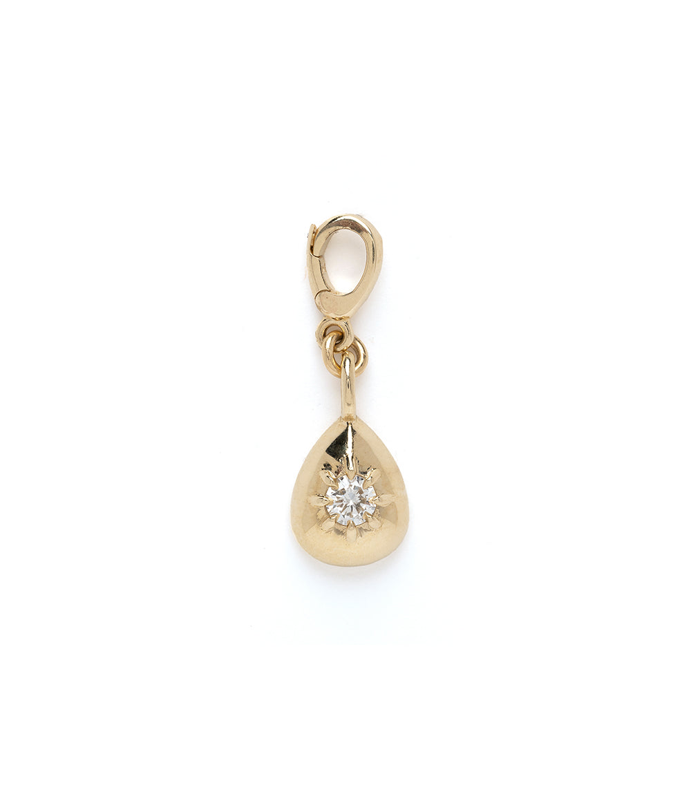 Pear Shape Charm For 2 Carat Diamond Ring