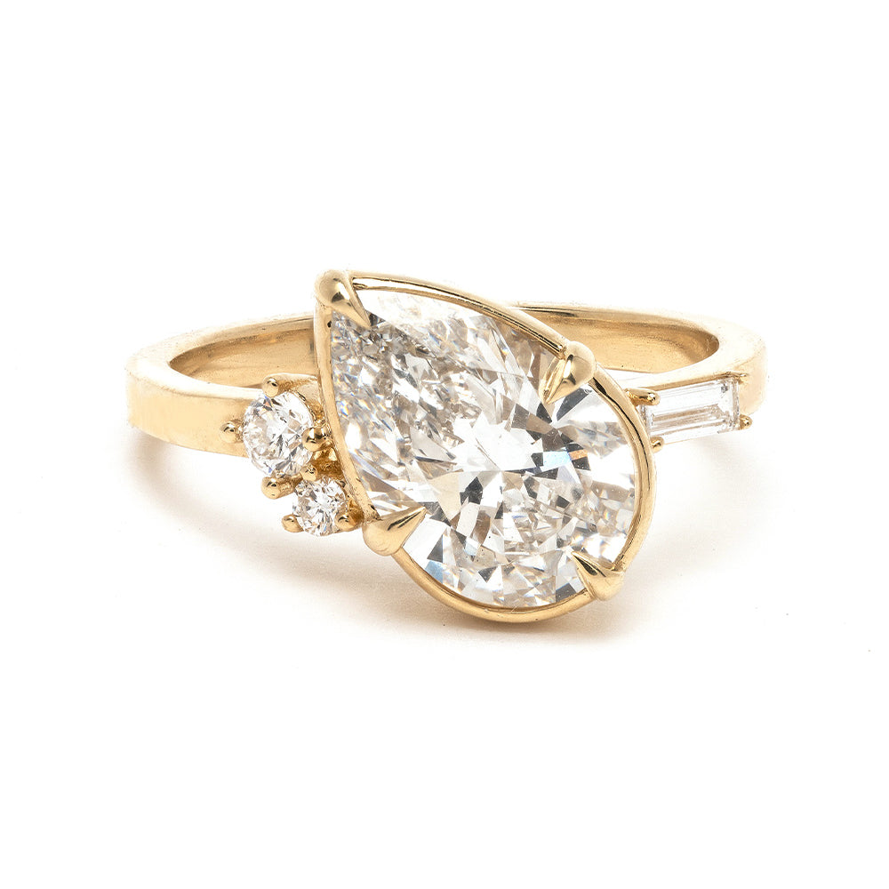 Pear Shape Diamond Engagement Ring