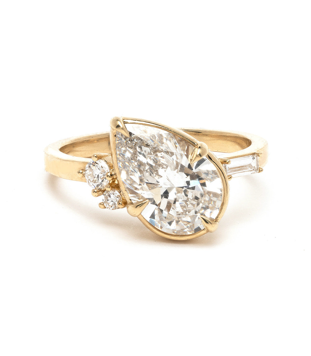 Pear Shape Diamond Engagement Ring