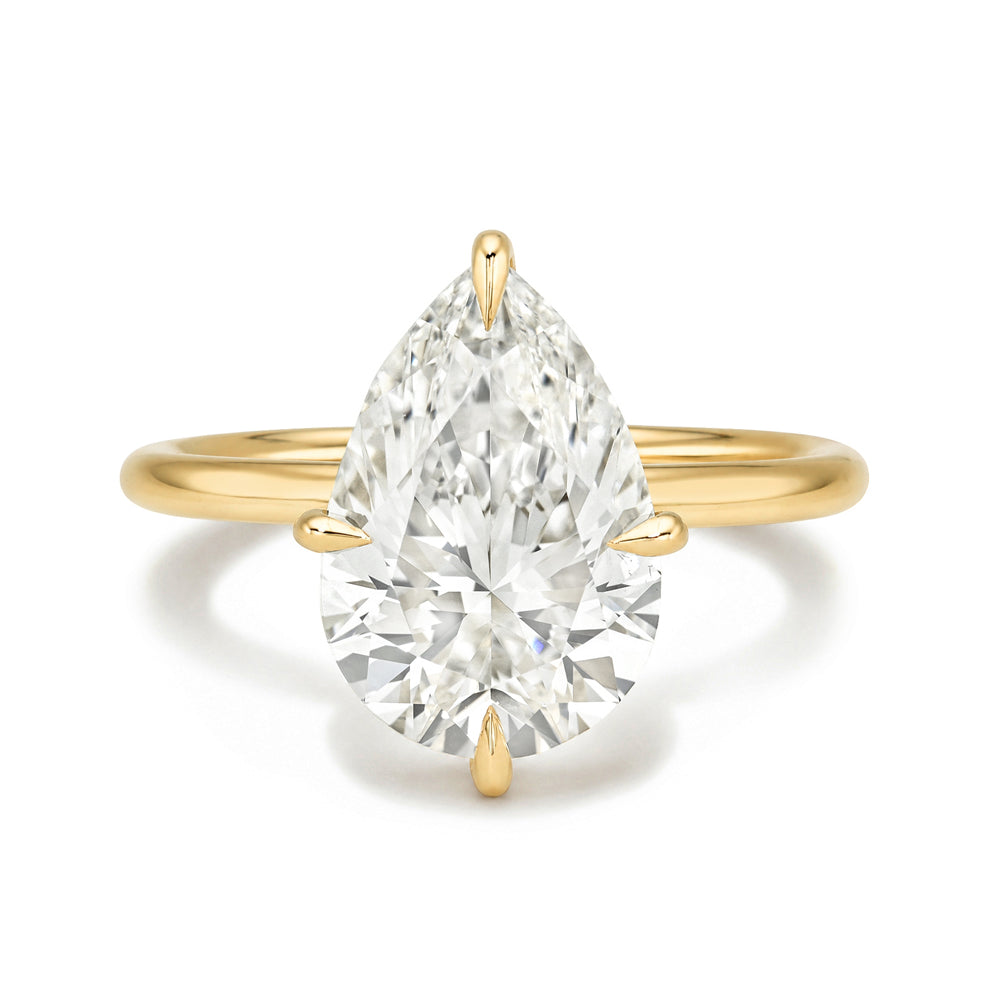 Pear Shape Diamond Unique Engagement Rings