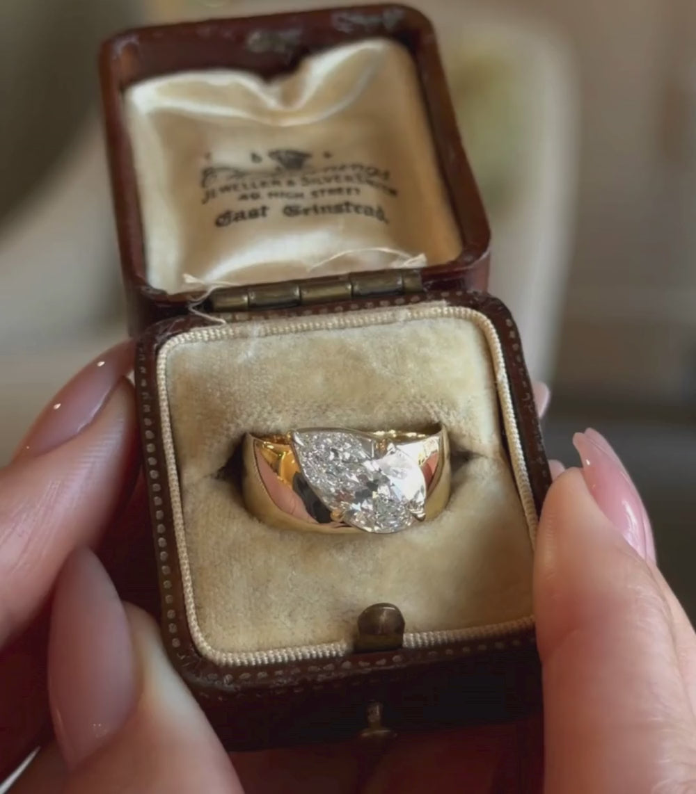Lana Tilted Pear Engagement Ring – Sofia Kaman