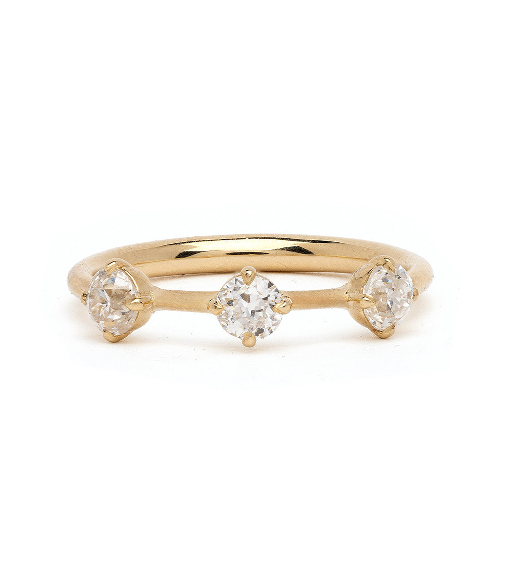 Scattered Diamond Wedding Band