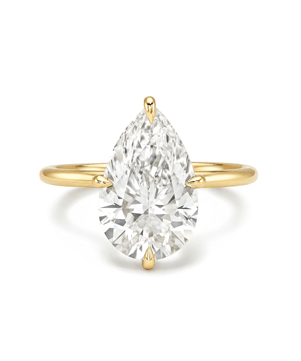Stunning Pear Shape Diamond Engagement Ring