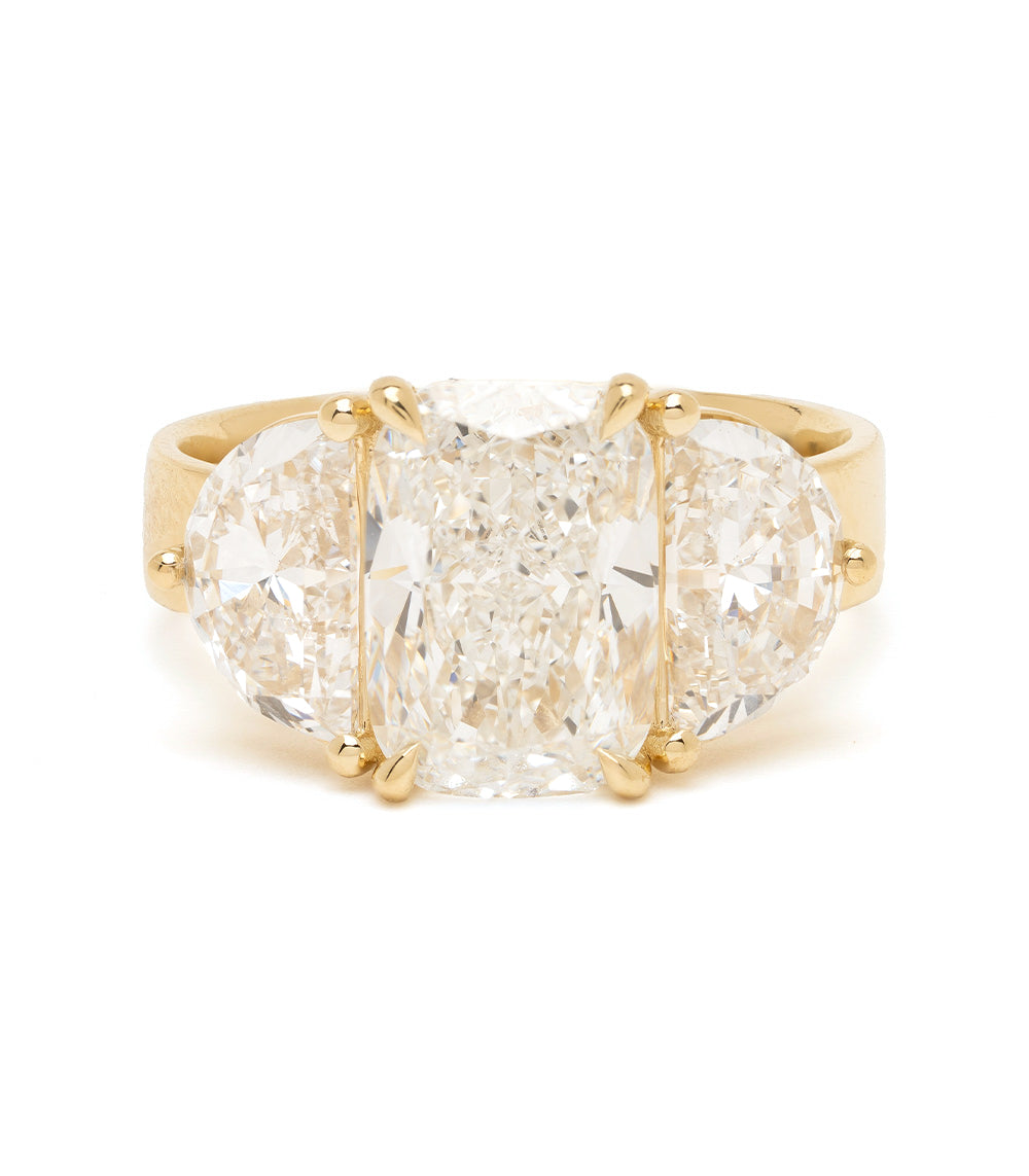 Three Stone Lab Diamond Engagement Ring 1