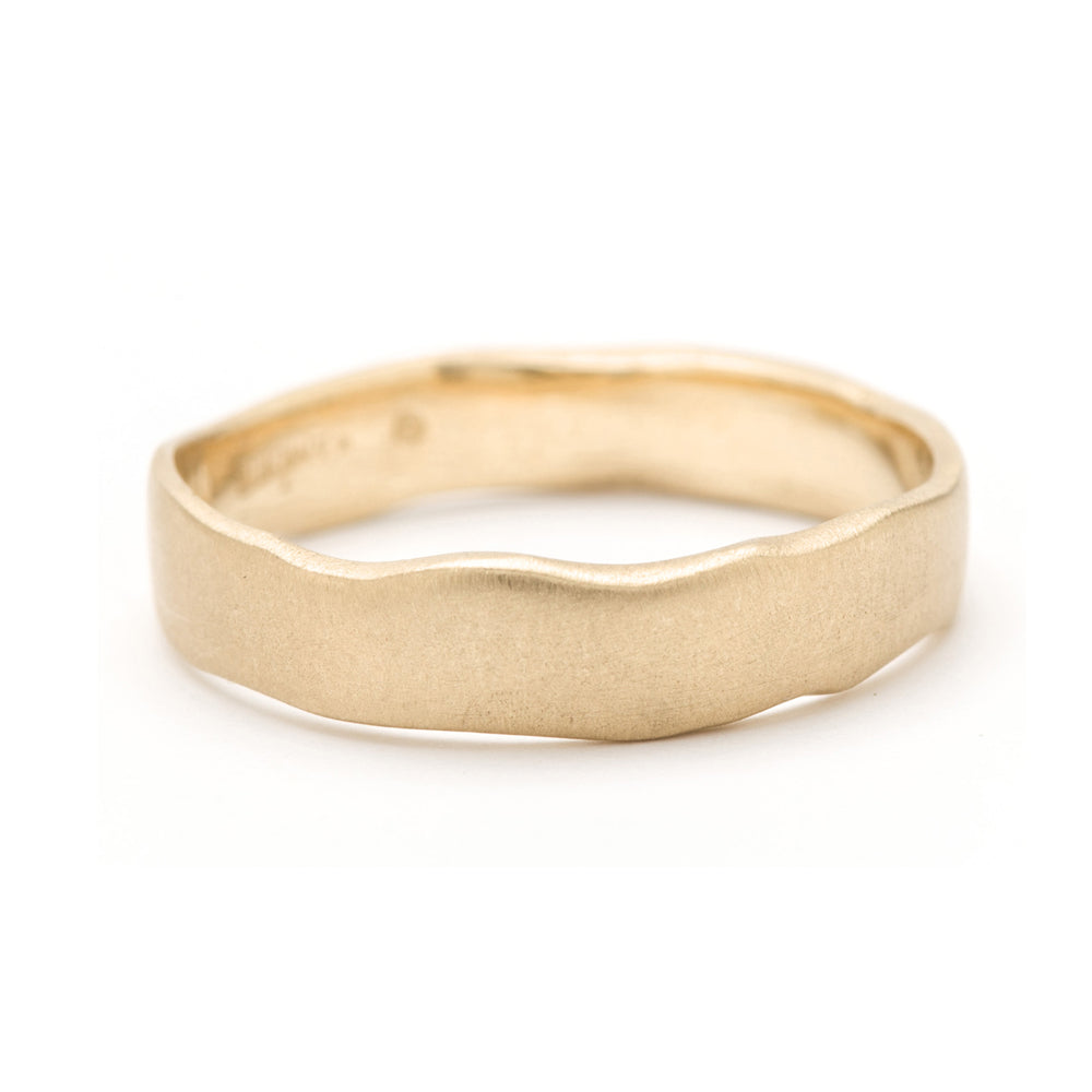 Torn Paper Wedding Band 4mm