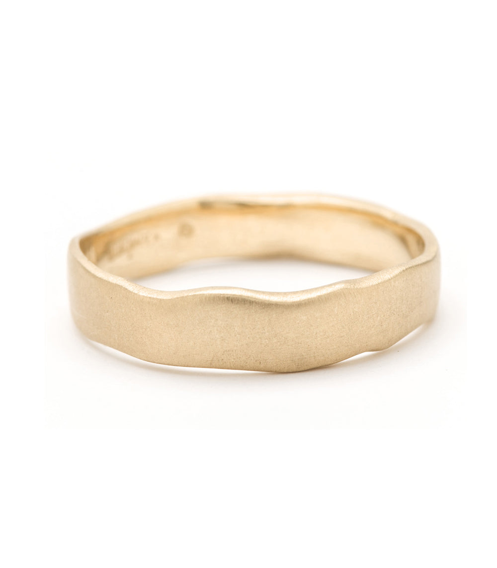 Torn Paper Wedding Band 4mm