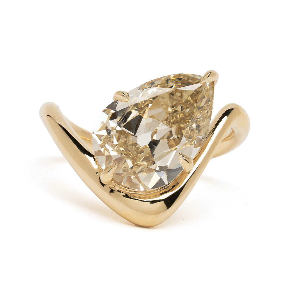Unique Pear Diamond Engagement Ring