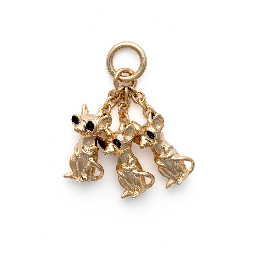 Vintage 3 Blind Mice Charm