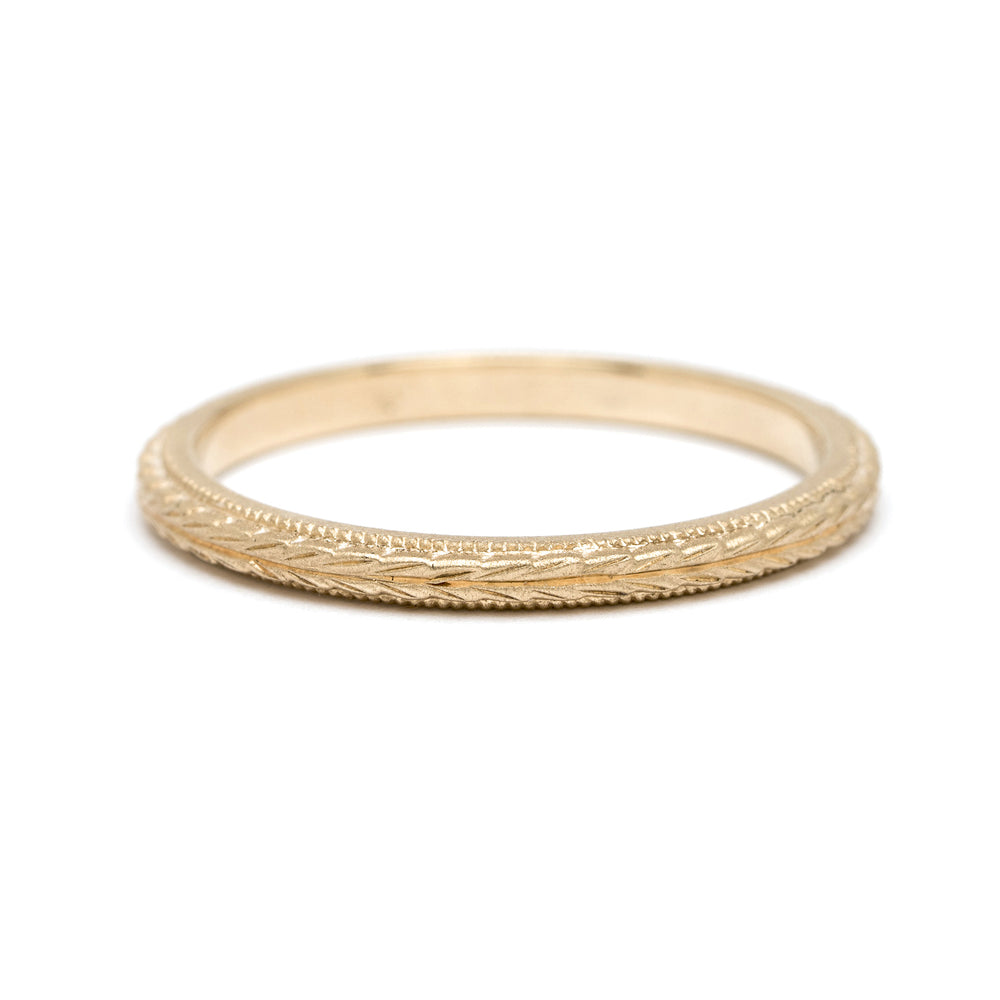 Vintage Inspired Boho Wedding Band