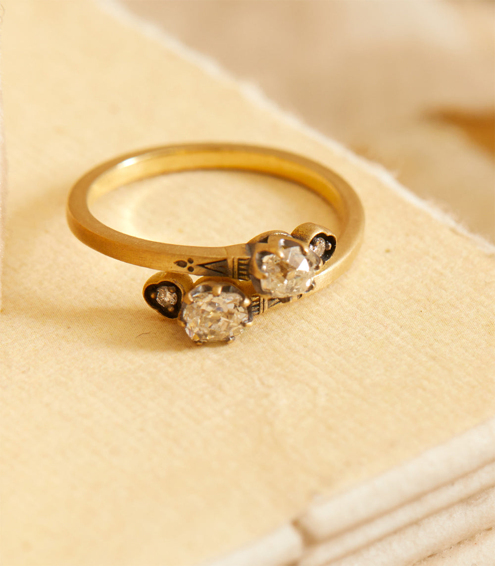 Vintage Inspired Diamond Wedding Band