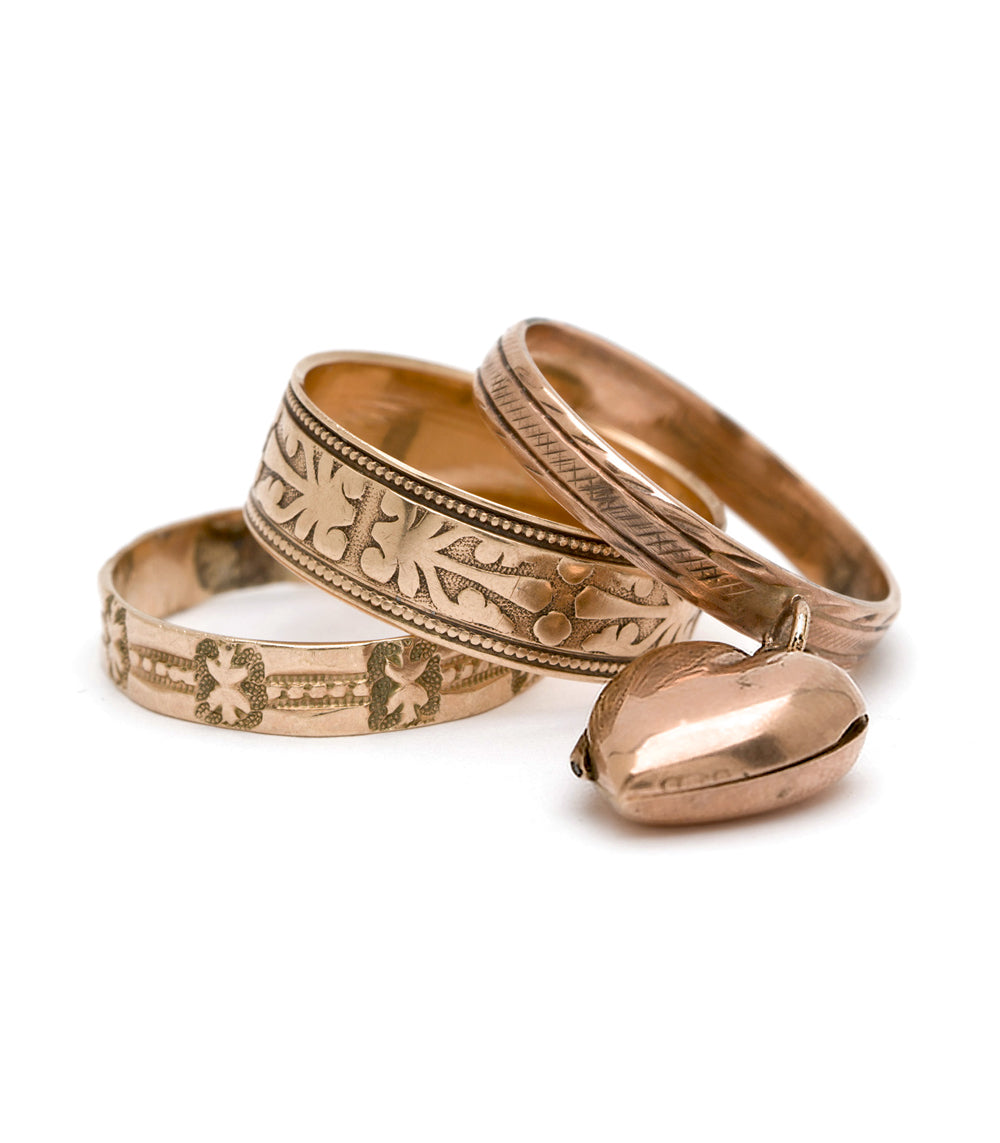 Vintage Victorian Stackable Wedding Band