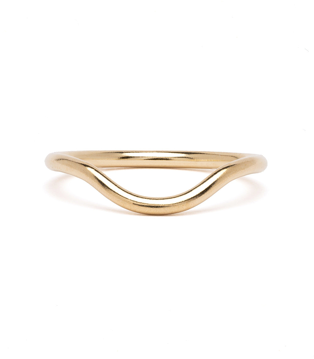 Wavy Wedding Band For Unique Engagement Rings