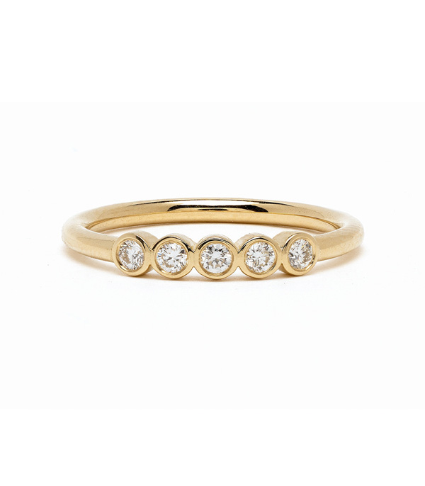 18kt yellow gold diamond Aura Eternity band ring