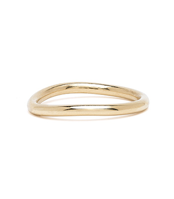 14K Gold Wedding Nesting Band for Unique Engagement Rings designed by Sofia Kaman handmade in Los Angeles