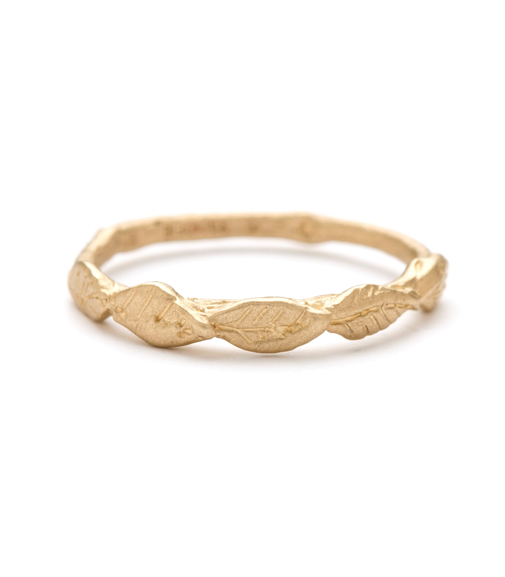 Leaf Ring: Terra-Cotta Stackable Rings Harmony