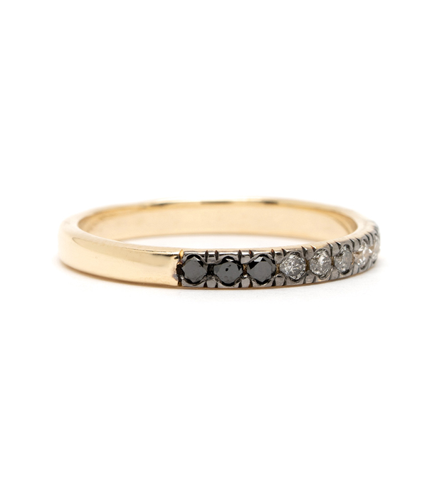 Vintage Inspired Stacking Ring - Ombre Diamond