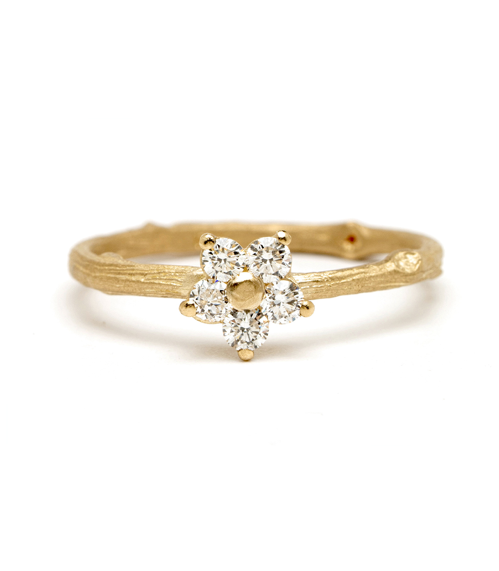 Daisy Novel Oval Halo Diamond Engagement Ring Vintage inspired style