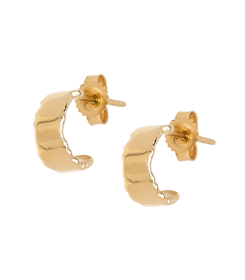 14k Yellow Gold Diamond Stud Earrings 3mm - Aria