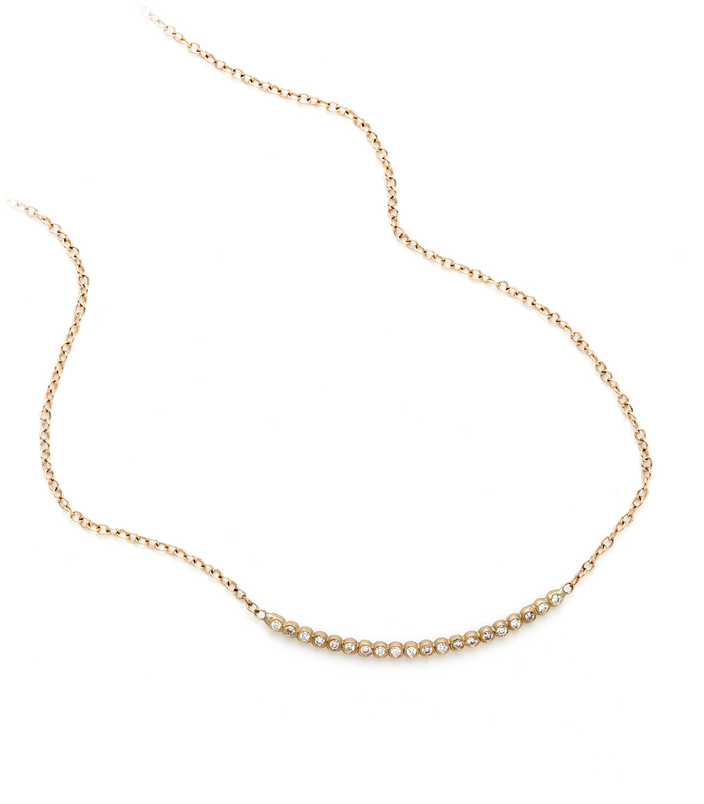 Bubble Bar Necklace - 18k Gold Pendant Charm Necklace – Mei Elizabeth