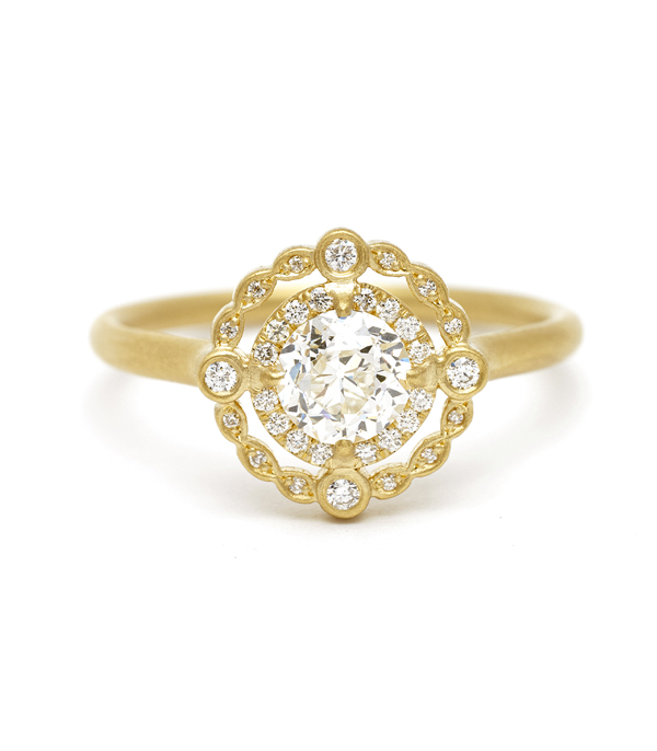 Women's Unique Pave Diamond Engagement Ring - Patronus - Do Amore