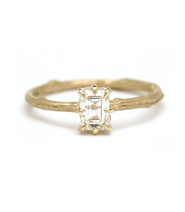 Artemis- Emerald Cut Diamond Engagement 