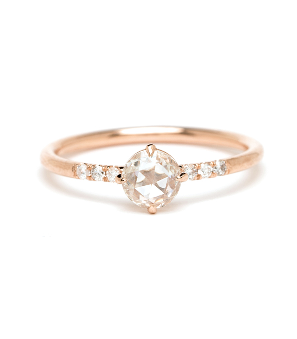 Buy Simple 18k Gold Color Rings for Teen Girls Class Heart White Sapphire  Studded Eternity Wedding Ring 925 Sterling Silver Engagement Stackable  Diamond Rings Women Fashion Jewelry(Rose gold,7) Online at desertcartINDIA